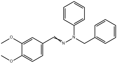 3,4-DIMETHOXYBENZALDEHYDE BENZYLPHENYLHYDRAZONE Struktur