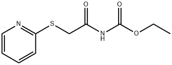 ethyl (2-(pyridin-2-ylthio)acetyl)carbamate Struktur