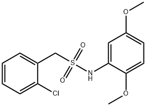 1-(2-chlorophenyl)-N-(2,5-dimethoxyphenyl)methanesulfonamide Struktur