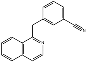 3-(Isoquinolin-1-ylmethyl)benzonitrile Struktur