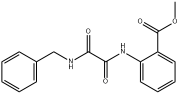 methyl 2-(2-(benzylamino)-2-oxoacetamido)benzoate Struktur