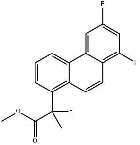 Methyl 2-(6,8-difluorophenanthren-1-yl)-2-fluoropropanoate Struktur