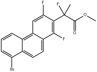 Methyl 2-(8-bromo-1,3-difluorophenanthren-2-yl)-2-fluoropropanoate Struktur