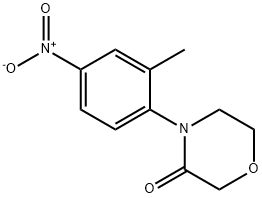 4-(2-Methyl-4-nitrophenyl)morpholin-3-one Struktur