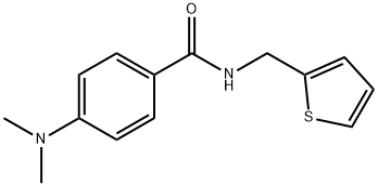 4-(dimethylamino)-N-(2-thienylmethyl)benzamide Struktur