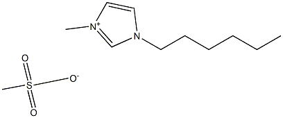 1H-Imidazolium, 1-hexyl-3-methyl-, methanesulfonate
 Struktur