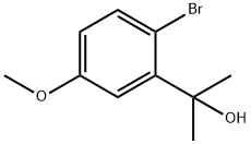 2-(2-Bromo-5-methoxy-phenyl)-propan-2-ol Struktur