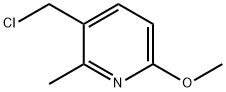 3-(Chloromethyl)-6-methoxy-2-methylpyridine Struktur