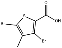 3,5-Dibromo-4-methylthiophene-2-carboxylic acid Struktur