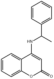 4-[(1-phenylethyl)amino]-2H-chromen-2-one Struktur