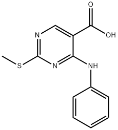 2-(methylthio)-4-(phenylamino)pyrimidine-5-carboxylicacid Struktur