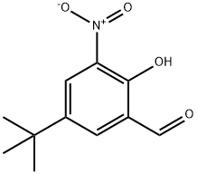 Benzaldehyde, 5-(1,1-dimethylethyl)-2-hydroxy-3-nitro-
 Struktur