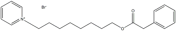 Pyridinium, 1-[8-[(phenylacetyl)oxy]octyl]-, bromide Struktur