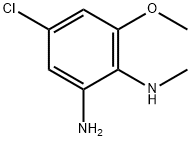 5-chloro-3-methoxy-N2-methyl-1,2-Benzenediamine Struktur