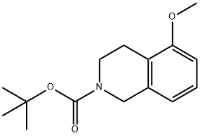 tert-butyl 5-methoxy-3,4-dihydroisoquinoline-2(1H)-carboxylate Struktur