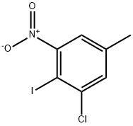 1-Chloro-2-iodo-5-methyl-3-nitro-benzene Struktur