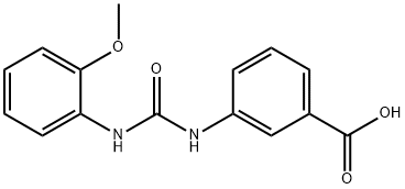 3-(3-(2-methoxyphenyl)ureido)benzoic acid Struktur