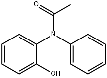 N-(2-hydroxyphenyl)-N-phenylacetamide Struktur