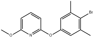 2-(4-Bromo-3,5-dimethylphenoxy)-6-methoxypyridine Struktur