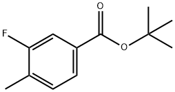 tert-Butyl 3-fluoro-4-methylbenzoate Struktur