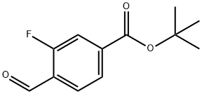 tert-Butyl 3-fluoro-4-formylbenzoate Struktur