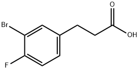 3-(3-Bromo-4-fluoro-phenyl)-propionic acid Struktur