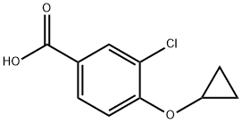 3-chloro-4-(cyclopropyloxy)benzoic acid Struktur