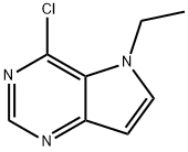 4-Chloro-5-ethyl-5H-pyrrolo[3,2-d]pyrimidine Struktur