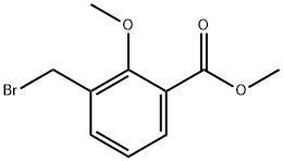 Methyl 3-(bromomethyl)-2-methoxybenzoate Struktur