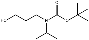 (3-Hydroxy-propyl)-isopropyl-carbamic acid tert-butyl ester Struktur