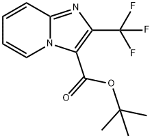 tert-Butyl 2-(trifluoromethyl)imidazo[1,2-a]pyridine-3-carboxylate Struktur