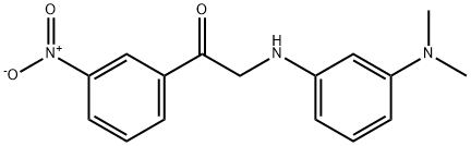 2-((3-(Dimethylamino)phenyl)amino)-1-(3-nitrophenyl)ethanone Struktur