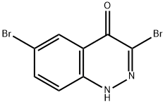 3,6-Dibromo-1H-cinnolin-4-one Struktur