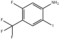 5-Fluoro-2-iodo-4-trifluoromethyl-phenylamine Struktur