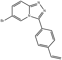 6-Bromo-3-(4-vinylphenyl)-[1,2,4]triazolo[4,3-a]pyridine Struktur