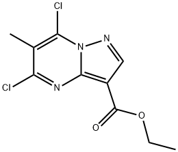 Ethyl 5,7-dichloro-6-methylpyrazolo[1,5-a]pyrimidine-3-carboxylate Struktur