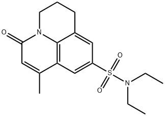 N,N-diethyl-7-methyl-5-oxo-1,2,3,5-tetrahydropyrido[3,2,1-ij]quinoline-9-sulfonamide Struktur