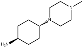 trans-1-amino-4-(4-methyl-1-piperazino)cyclohexane Struktur