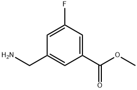 Methyl 3-(aminomethyl)-5-fluorobenzoate HCl Struktur