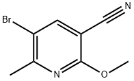 5-bromo-2-methoxy-6-methylnicotinonitrile Struktur