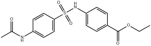 4-ACETAMIDO-N-(4-(ETHOXYCARBONYL)PHENYL)BENZENESULFONAMIDE Struktur