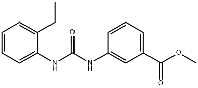 methyl 3-(3-(2-ethylphenyl)ureido)benzoate Struktur