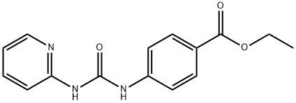 ethyl 4-(3-(pyridin-2-yl)ureido)benzoate Struktur