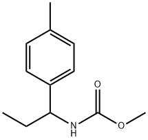 methyl (1-(p-tolyl)propyl)carbamate Struktur