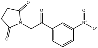 1-(2-(3-Nitrophenyl)-2-oxoethyl)pyrrolidine-2,5-dione Struktur