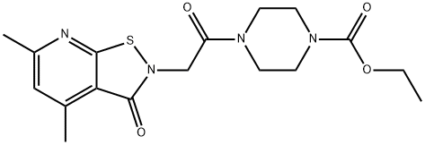 Ethyl 4-(2-(4,6-dimethyl-3-oxoisothiazolo[5,4-b]pyridin-2(3H)-yl)acetyl)piperazine-1-carboxylate price.