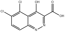 5,6-Dichloro-4-oxo-1,4-dihydrocinnoline-3-carboxylic acid Struktur