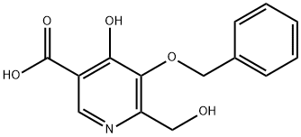 5-Benzyloxy-4-hydroxy-6-hydroxymethylnicotinic acid Struktur