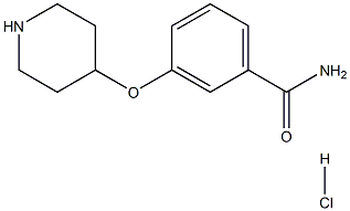 3-(Piperidin-4-yloxy)benzamide hydrochloride Struktur