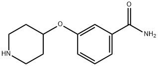 3-(Piperidin-4-yloxy)benzamide Struktur